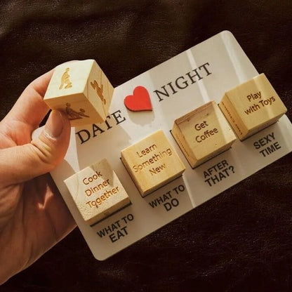Date Night Dice After Dark Edition Date Night Wooden Dice Game For Couples Fun by Anti Spier