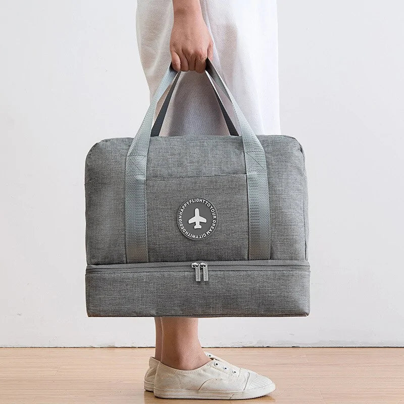 Waterproof Gym and Beach Bag with Wet/Dry Compartments by Anti Spier