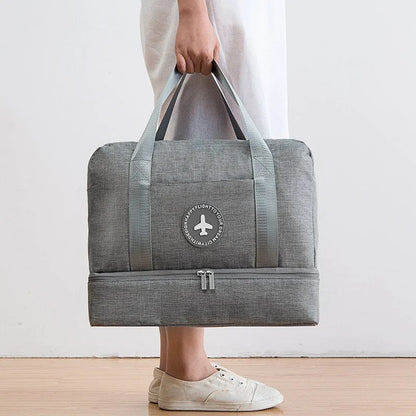 Waterproof Gym and Beach Bag with Wet/Dry Compartments by Anti Spier