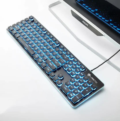 USB Wired Luminous Gaming Keyboard – Ideal for Home & Office Use by Anti Spier