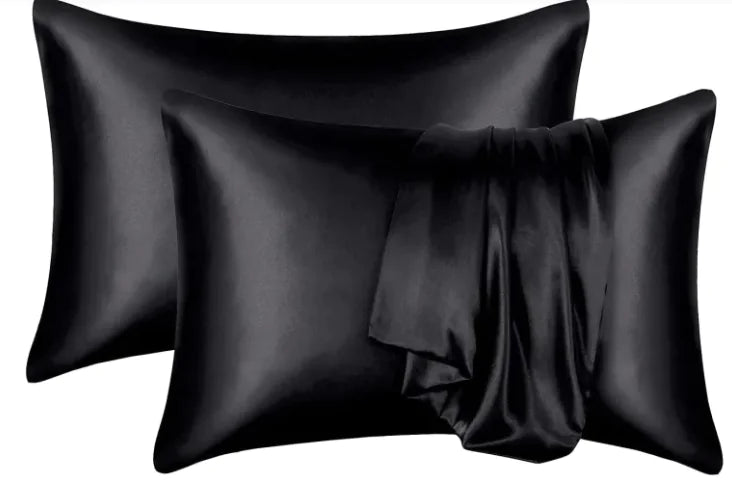 Silk-like Solid Color Pillowcase by Anti Spier