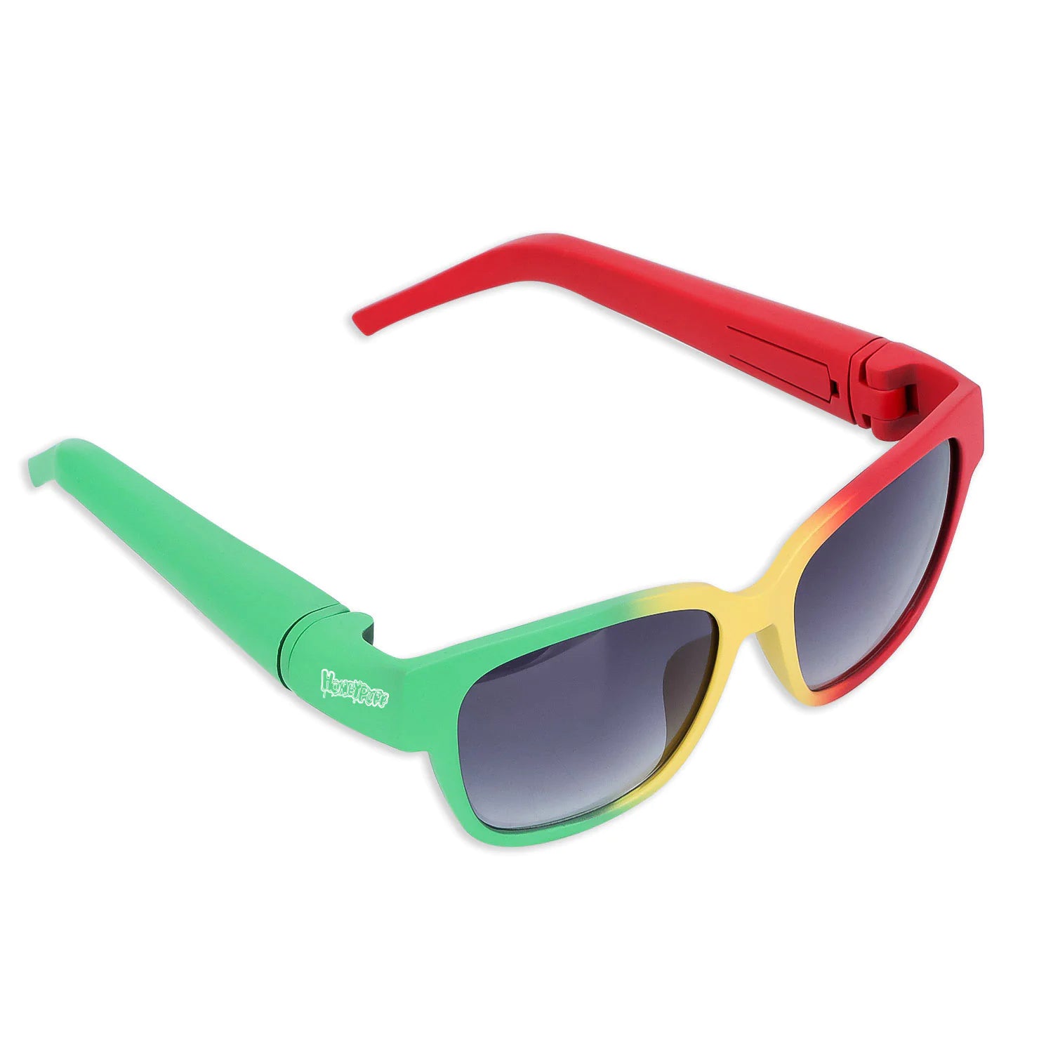 Sunglasses with Hidden Horn Tube Storage by Anti Spier