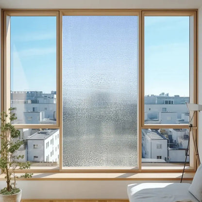 Static Cling Window Film - Frosted 3D Decorative Vinyl by Anti Spier