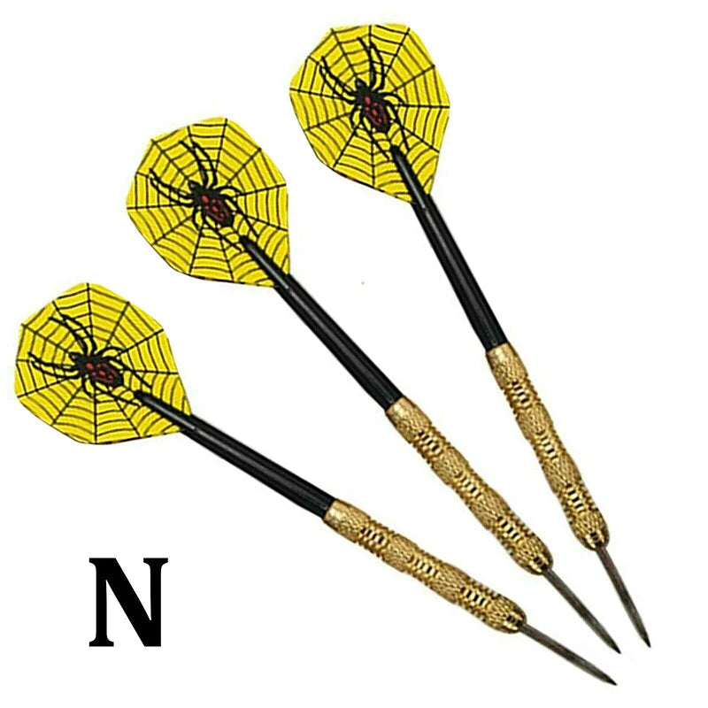 5 Sets (15Pcs) Steel Tip Professional Darts Set Darts Slim Barrel Dart Flights by Anti Spier