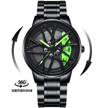 Car Wheel Hub Rim Watch by Anti Spier