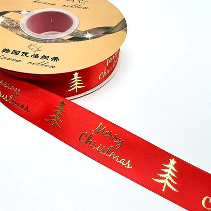 Ribbon Printed Christmas Design Decoration Gift Packing by Anti Spier