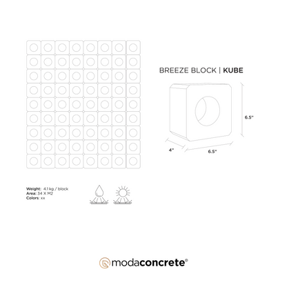 KUBE Breeze Block by ModaConcrete - Direct source for architectural and precast concrete