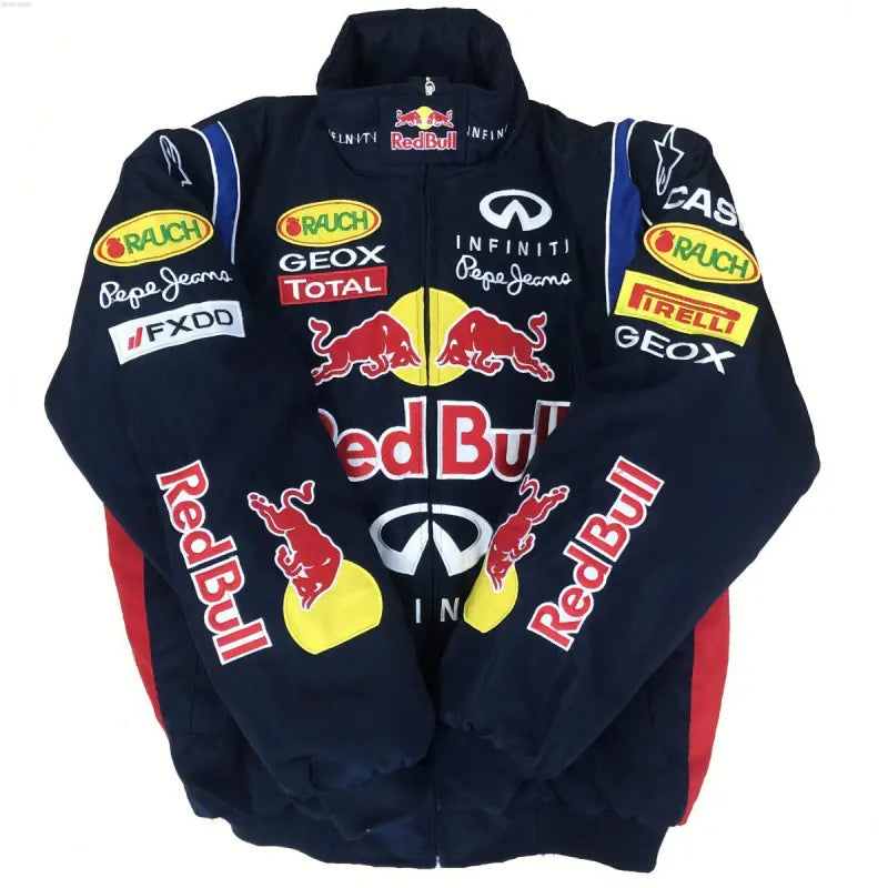F1 Motorcycle Racing Jacket with Vintage Embroidery by Anti Spier
