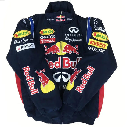F1 Motorcycle Racing Jacket with Vintage Embroidery by Anti Spier