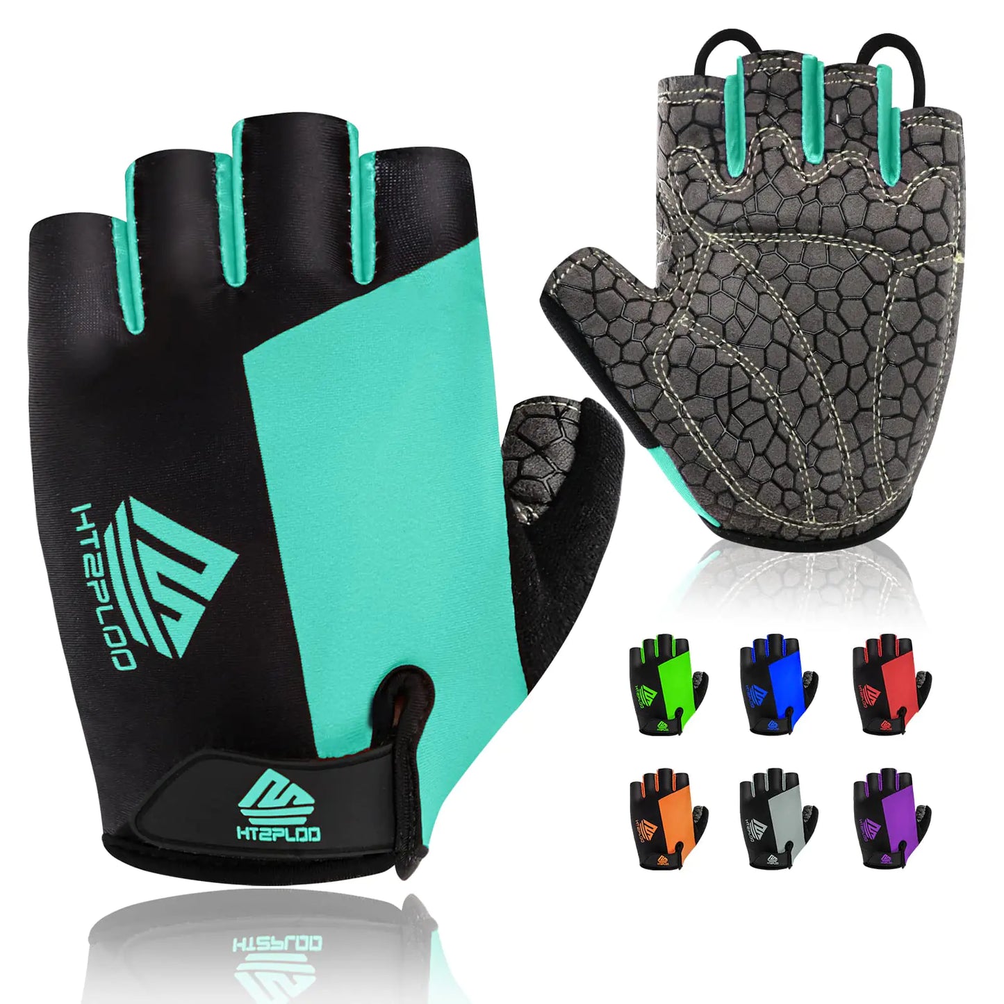 Bike Gloves Cycling Gloves Biking Gloves Bicycle Gloves for Men Women with Anti-Slip Shock-Absorbing Pad,Light Weight Half Finger Gloves for Cycling Workout Training Outdoor Black&gray X-Large by Anti Spier