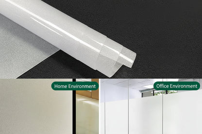 Frosted Glass Privacy Window Film for Offices - Static Cling Light Control by Anti Spier