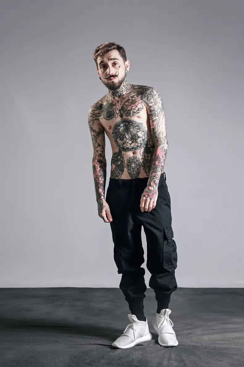 Men's Streetwear Camouflage Cargo Pants in Loose Fit by Anti Spier
