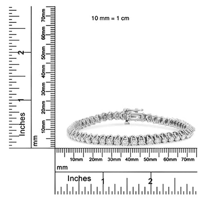 14K White Gold 5.0 Cttw Diamond" Classic Tennis Bracelet for Women (H-I Color, SI1-SI2 Clarity) - 7" Inches by Anti Spier