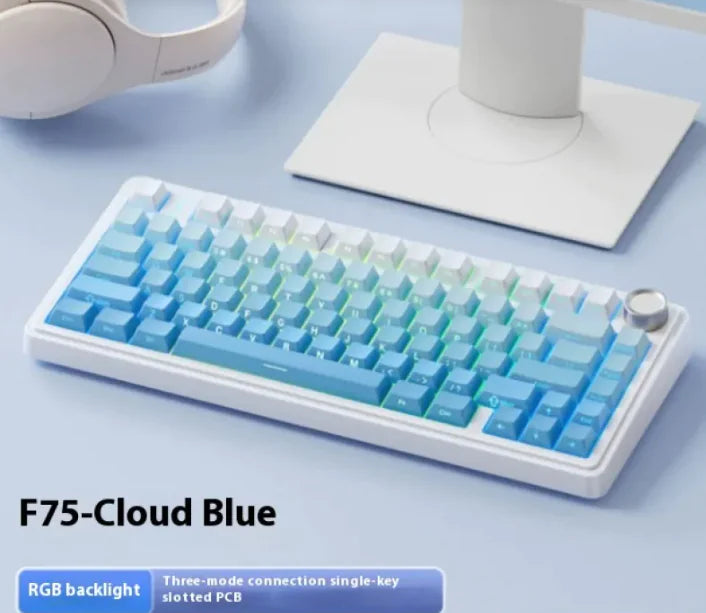 Wireless Three-Mode Bluetooth Mechanical Keyboard by Anti Spier