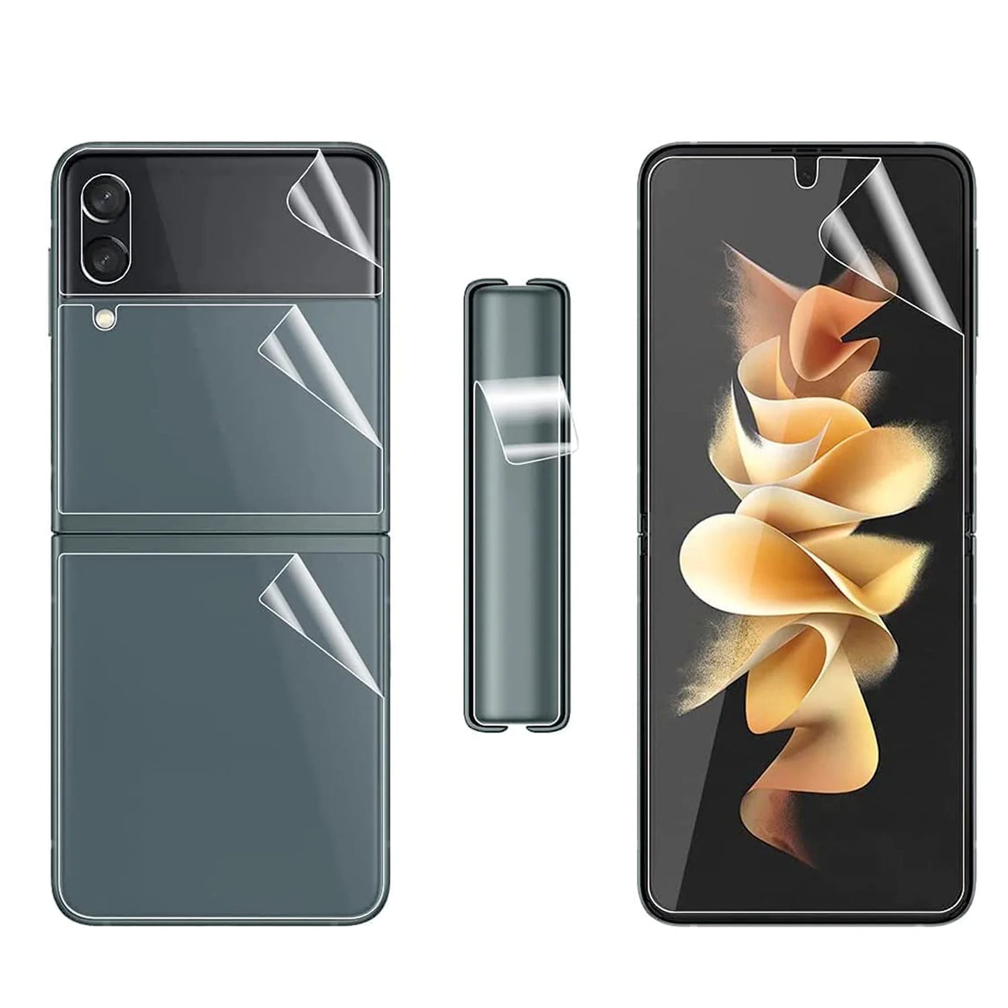 For Samsung Galaxy Z Flip 3 5G Soft Hydrogel Screen Protector Film/HD Lens Cover by Anti Spier