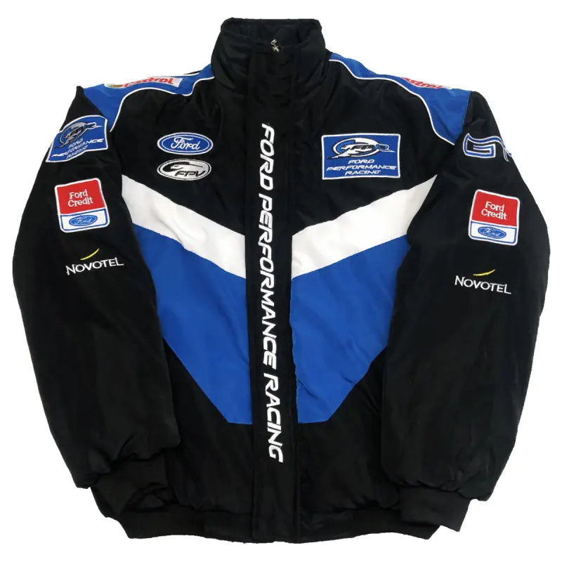 F1 Motorcycle Racing Jacket with Vintage Embroidery by Anti Spier
