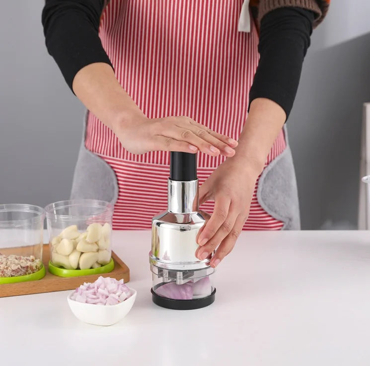 Vegetable Fruit Salad Onion Garlic Food Hand Chopper Cutter Slicer Peeler Dicer by Anti Spier