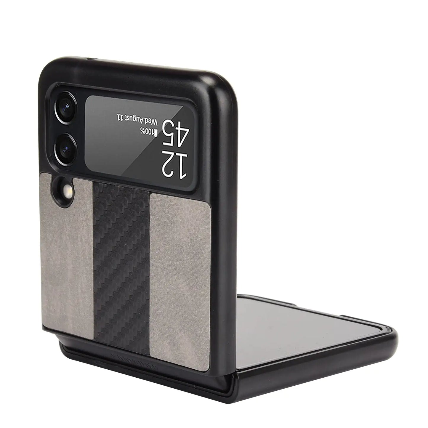 For Samsung Galaxy Z Flip 3 5G Slim Folding Leather Shockproof Phone Case Cover by Anti Spier