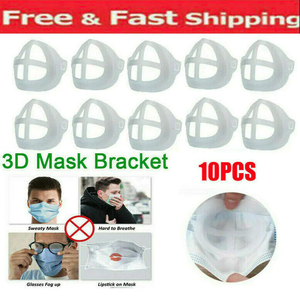3D Face Mask Bracket Mouth Separate Inner Stand Holder Breathing Space Frame by Anti Spier