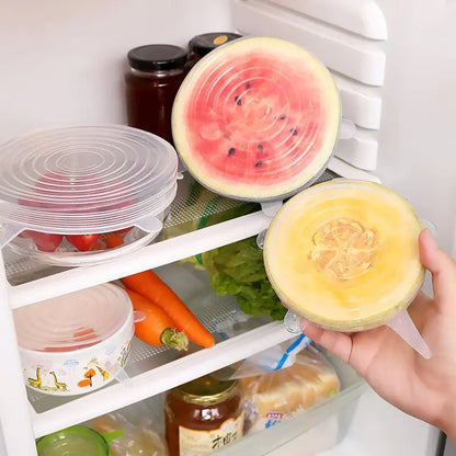 Silicone Stretch Lids Reusable Airtight Food Wrap Covers by Anti Spier