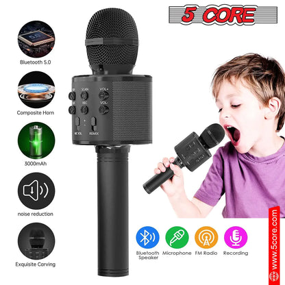 5Core Wireless Karaoke Microphone Bluetooth Mic Portable Handheld Microfonos Inalambricos by Anti Spier