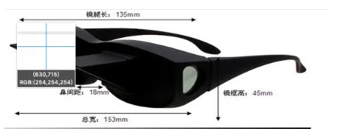 Lazy Periscope Horizontal Reading TV Sit View Glasses by Anti Spier