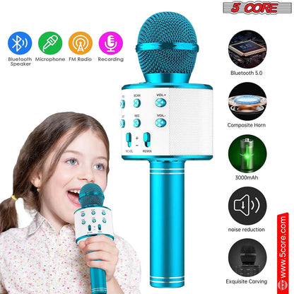 5Core Wireless Karaoke Microphone Bluetooth Mic Portable Handheld Microfonos Inalambricos by Anti Spier