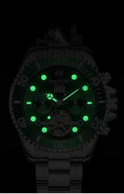 ARBOR VIEW Tourbillon Green Mechanical Watch by Anti Spier