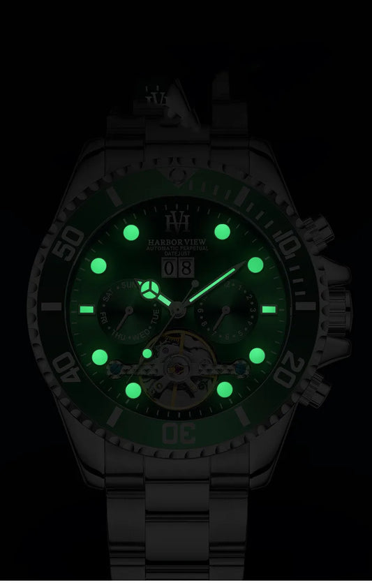 ARBOR VIEW Tourbillon Green Mechanical Watch by Anti Spier