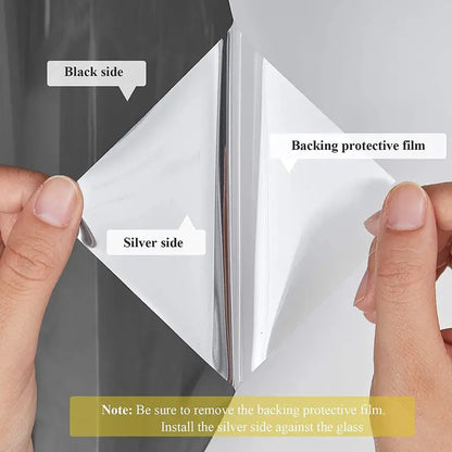 One-Way Daytime Privacy Window Film - Brown-Silvery by Anti Spier