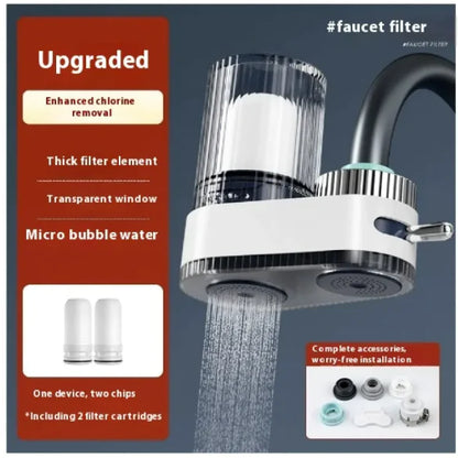 Installation-Free Faucet Water Purifier with Dual Output by Anti Spier