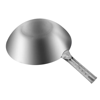 Induction Cooker Round Bottom Stainless Steel Wok by Anti Spier