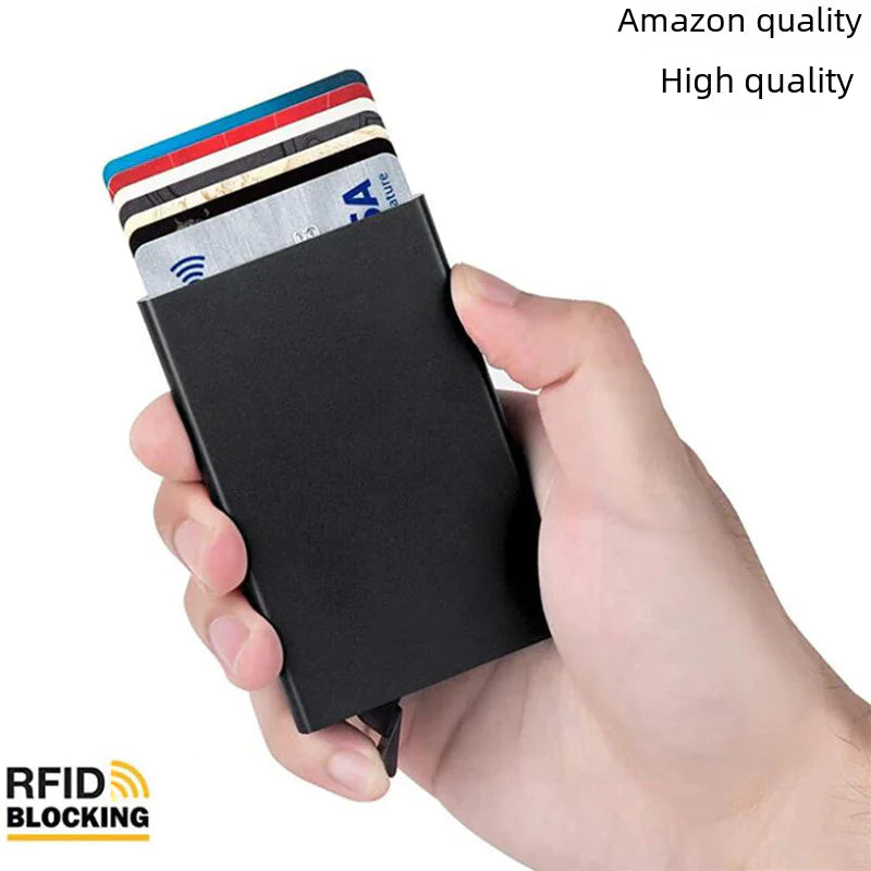 Anti-Magnetic Aluminum RFID Card Holder Wallet by Anti Spier