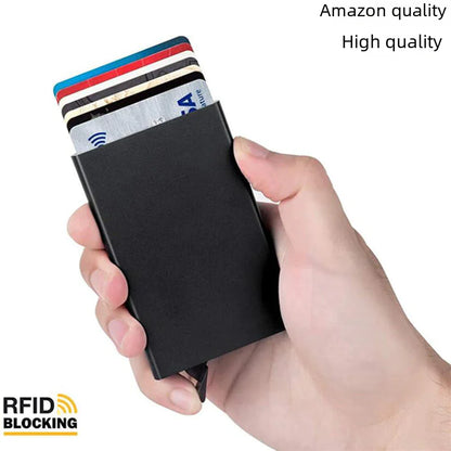 Anti-Magnetic Aluminum RFID Card Holder Wallet by Anti Spier