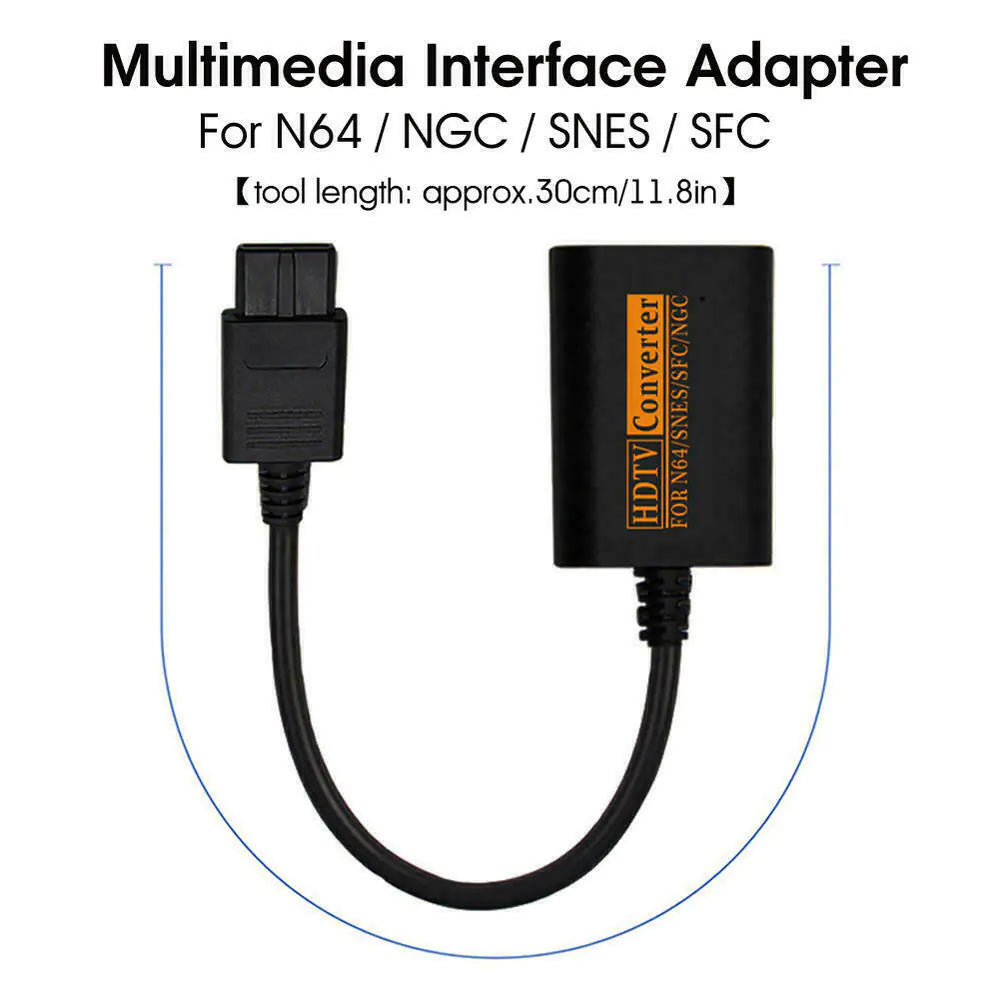 N64 To HDMI Converter Adapter HD Link Cable For Nintendo Gamecube Super NES SNES by Anti Spier