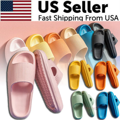 Cozy Pillow Slides Anti-Slip Sandals Ultra Soft Slippers Cloud Home Outdoor Shoe by Anti Spier