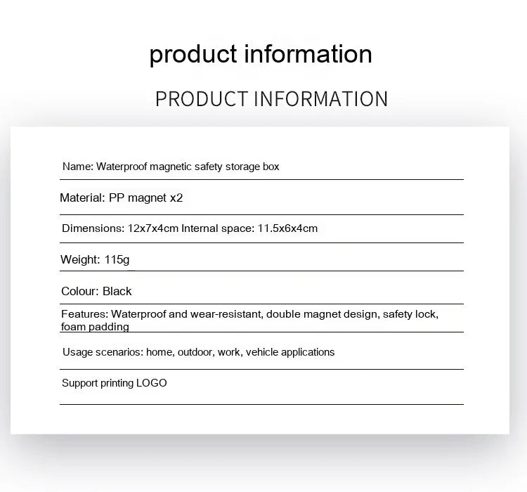 Waterproof Magnetic Force Tool Box by Anti Spier