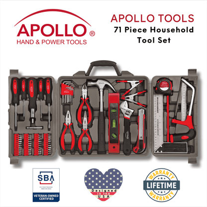 71 Piece Household Tool Kit - DT0204 by Apollo Tools