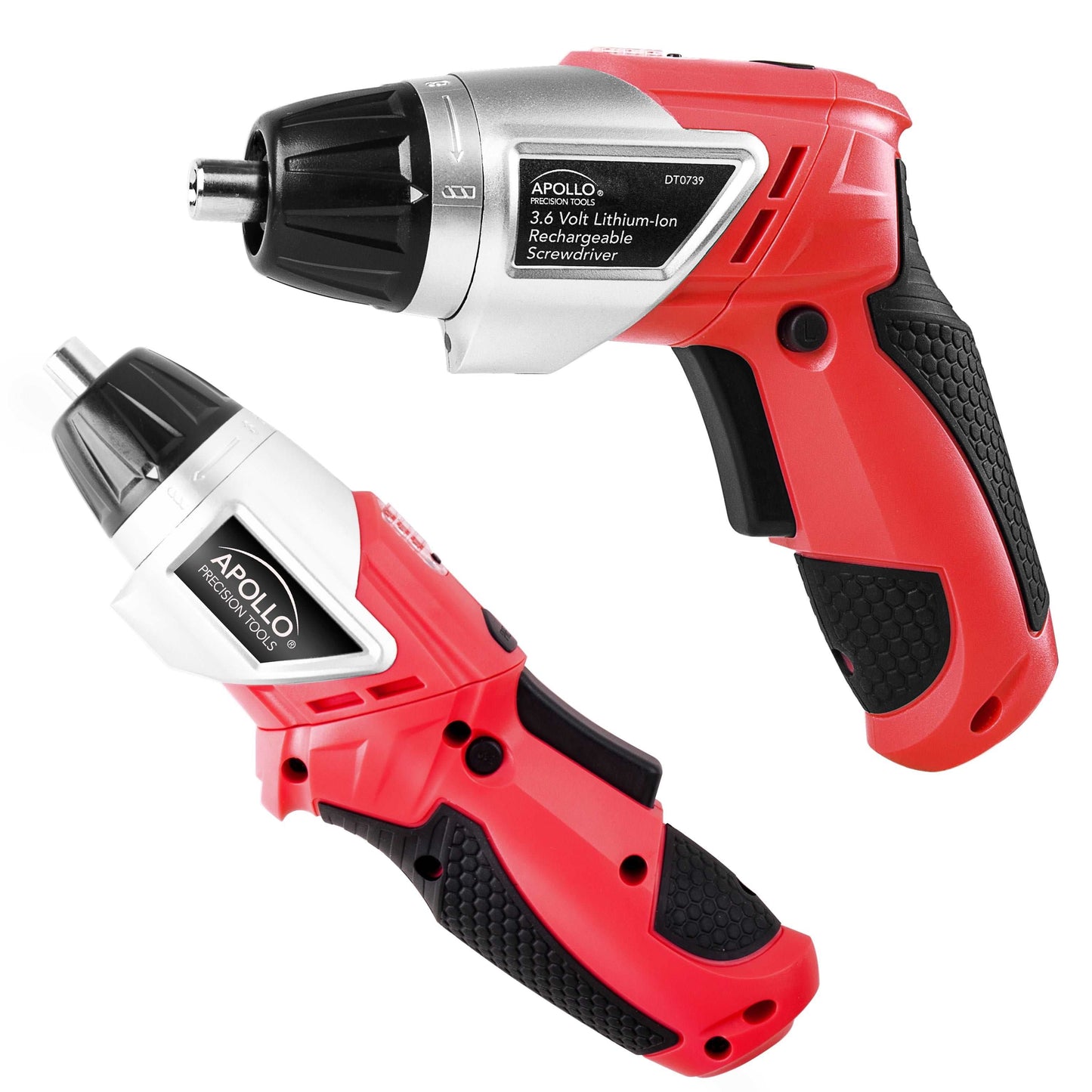 161 Piece Household Tool Kit with Convenient 3.6 Volt Lithium Ion Cordless Screwdriver - DT0739 by Apollo Tools