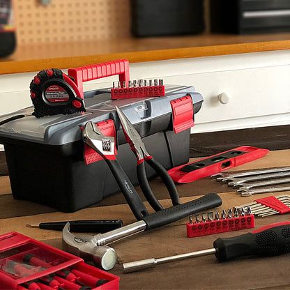 53 Piece Household Tool Kit with Tool Box - DT9773 by Apollo Tools
