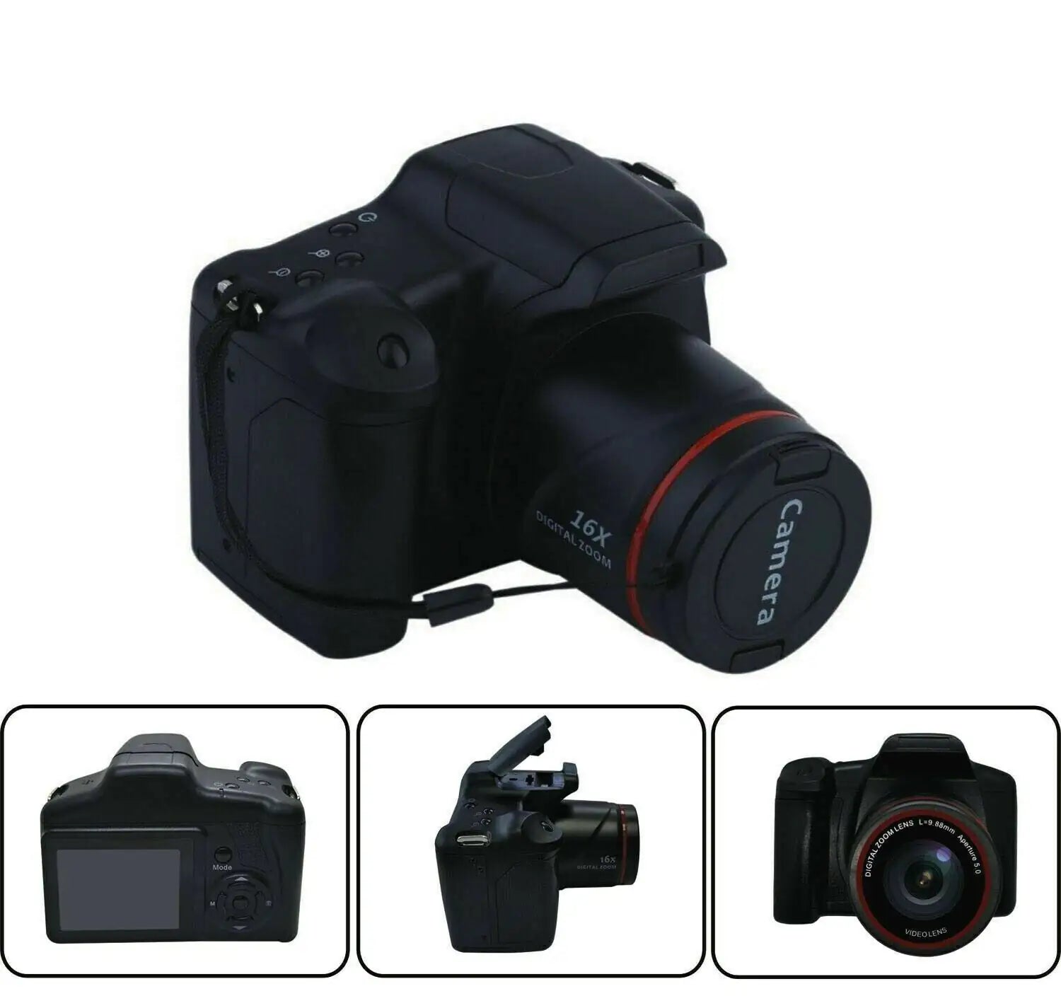 Digital Camera 3.0 Inch TFT LCD Screen 16X Zoom HD 16MP 1080P Anti-Shake Mic US by Anti Spier