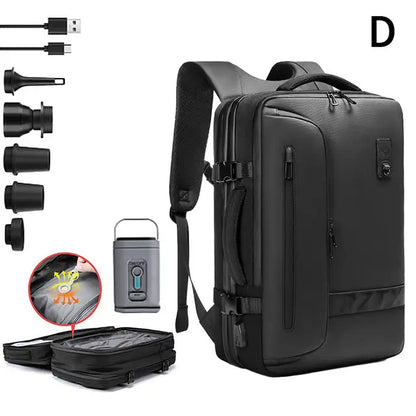 Multi-Functional Expandable Backpack with Vacuum Storage by Anti Spier