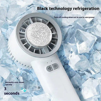 2024 Summer Gadget Handheld Turbo Jet Fan Mini Portable Ice Cold Fan Generation Brushless Motor Wind High Speed Duct Fans Violent Blower by Anti Spier
