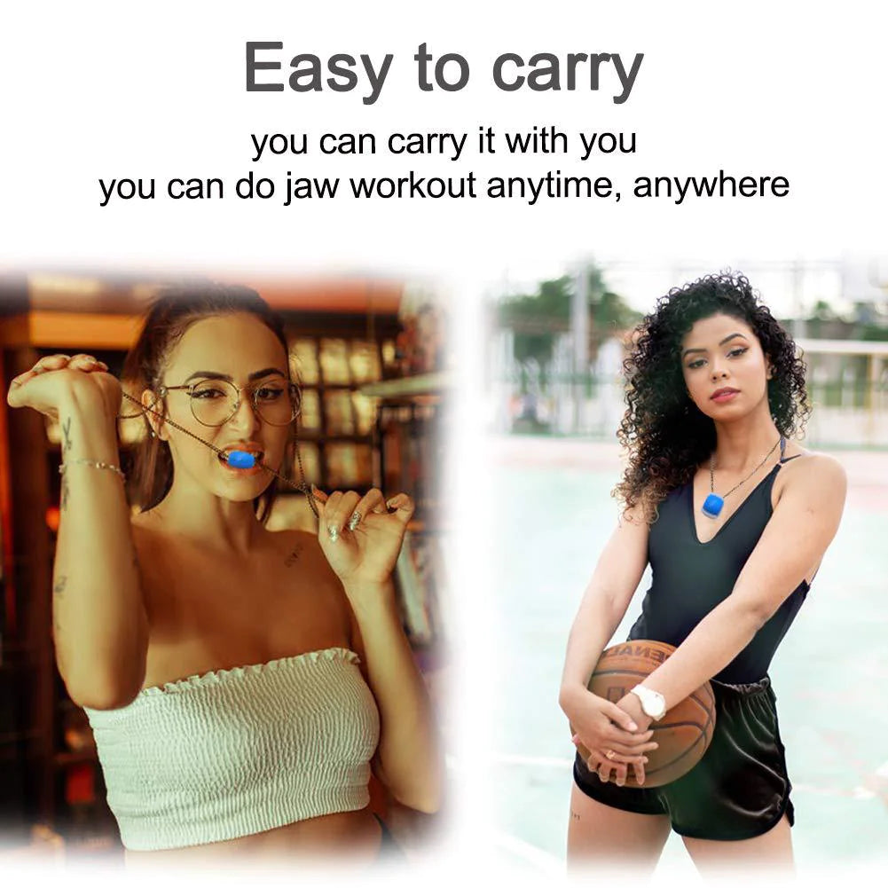 3PCS Jawline Exerciser Mouth Exercise Fitness Ball Neck Face Jaw Trainer Toning by Anti Spier
