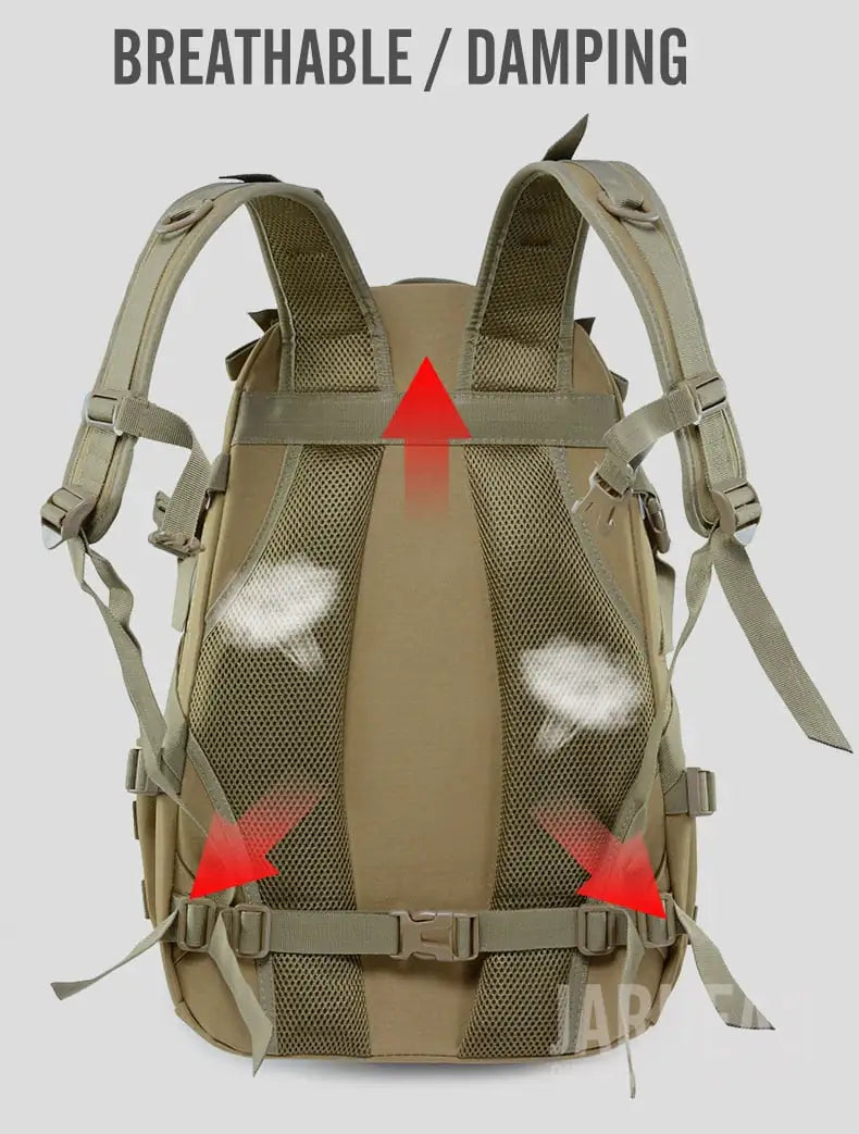 Military Backpack-Waterproof Hiking Survival Reflective Bag by Anti Spier