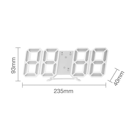 Digital 3D LED Big Wall Desk Alarm Clock Snooze 12/24 Hours Auto Brightness USB by Anti Spier