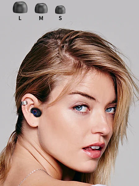 TWS Bluetooth Earbuds Waterproof Bluetooth 5.1 Headset Noise Cancelling Wireless by Anti Spier