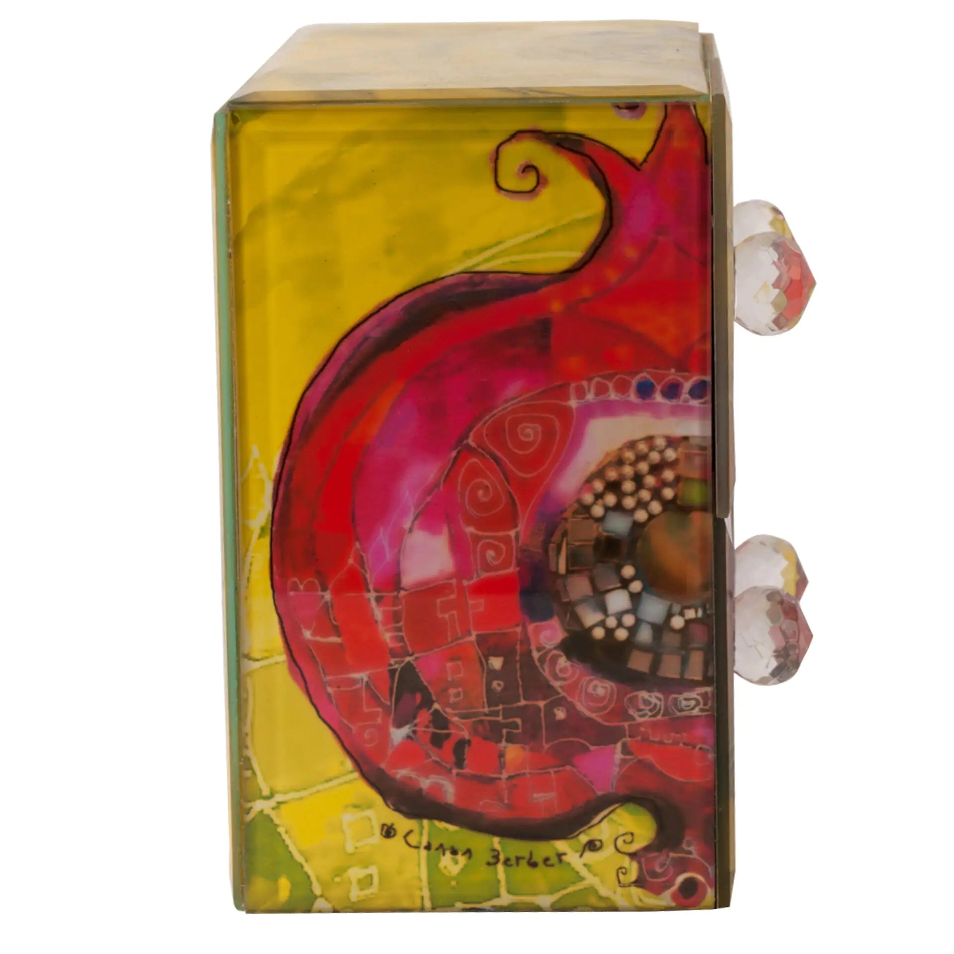 Biggdesign Glass Jewelry Box with 4 Drawers by Anti Spier