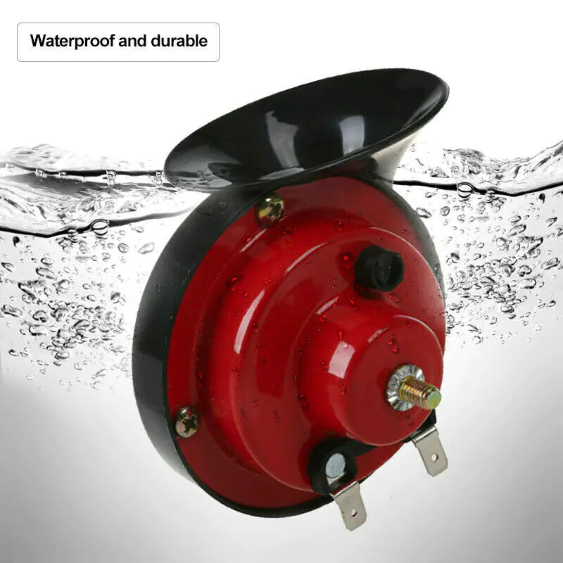 2PC 12V 300DB Super Loud Train Air Horn Waterproof Motorcycle Car Truck SUV Boat by Anti Spier
