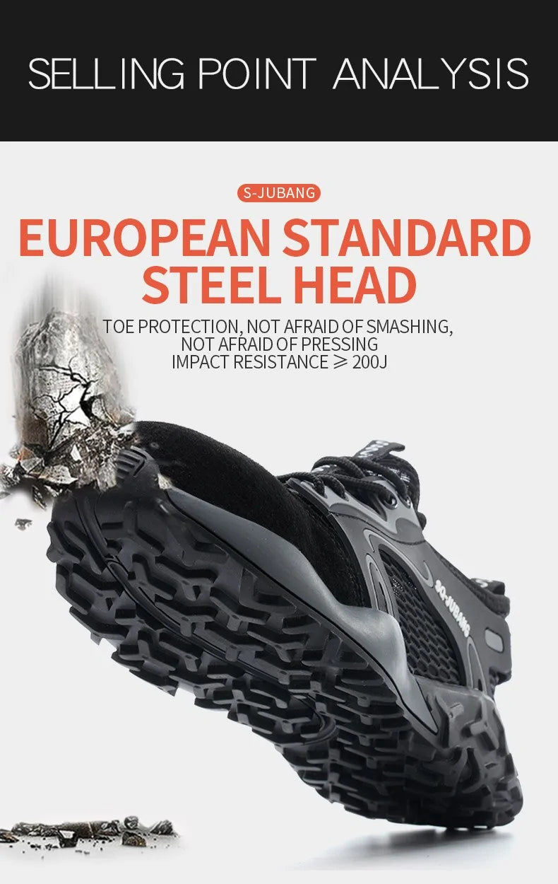 Anti-collision and Anti-smashing Breathable Safety Shoes by Anti Spier